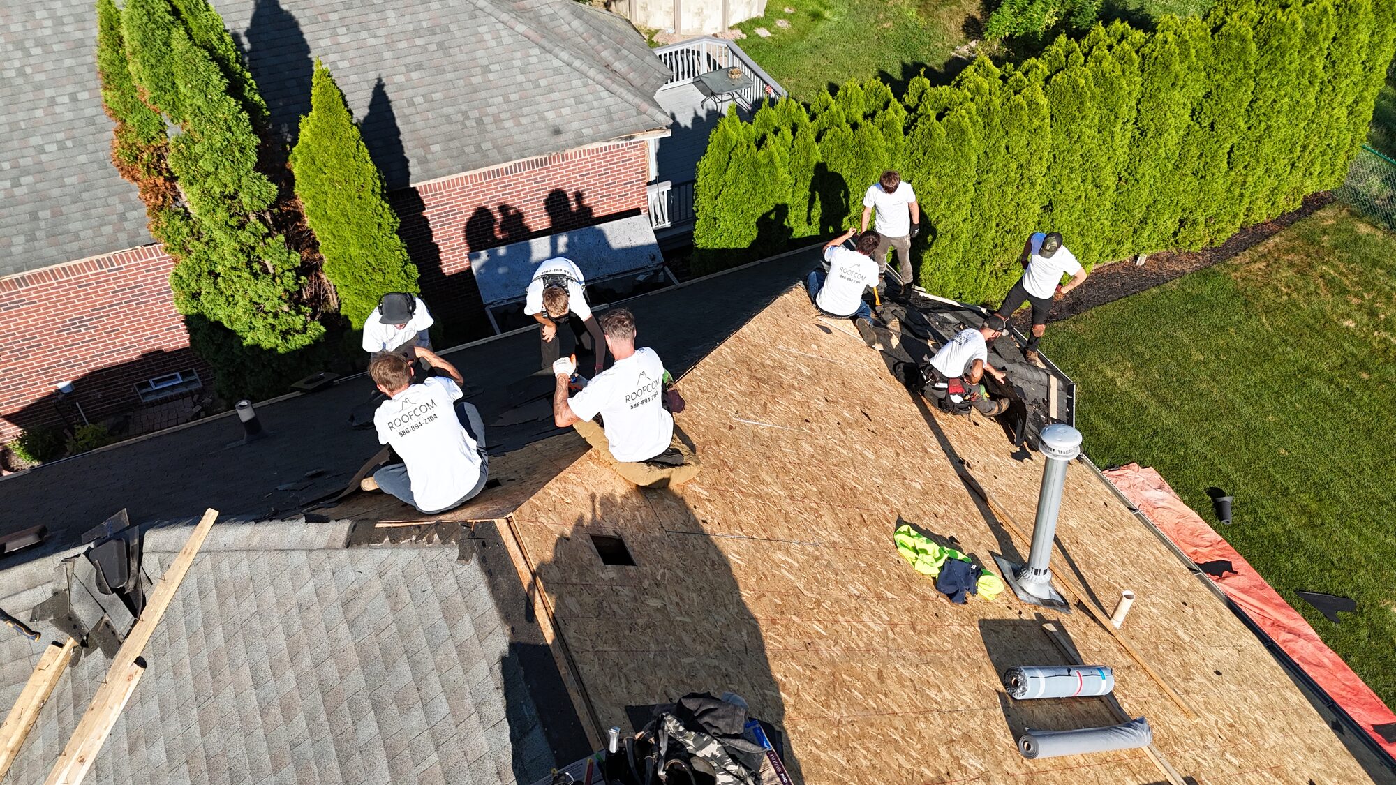 Residential roof replacement project in Metro Detroit, MI — Roofcom (#60)